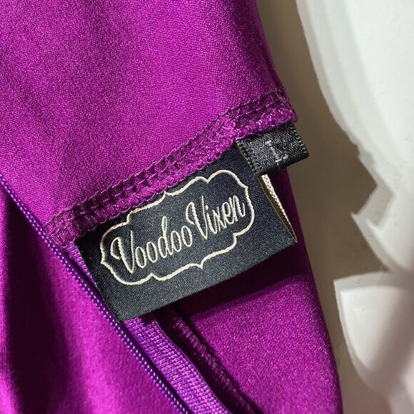 Voodoo Vixen Claudette Retro Pin Up Style Pencil Wiggle Sleeveless Dress - Picture 10 of 12